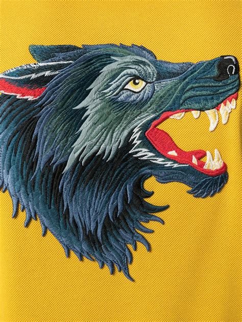 gucci wolf t shirt mens|gucci polo shirts for men.